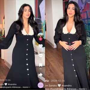 Sandro petter pan collared dress